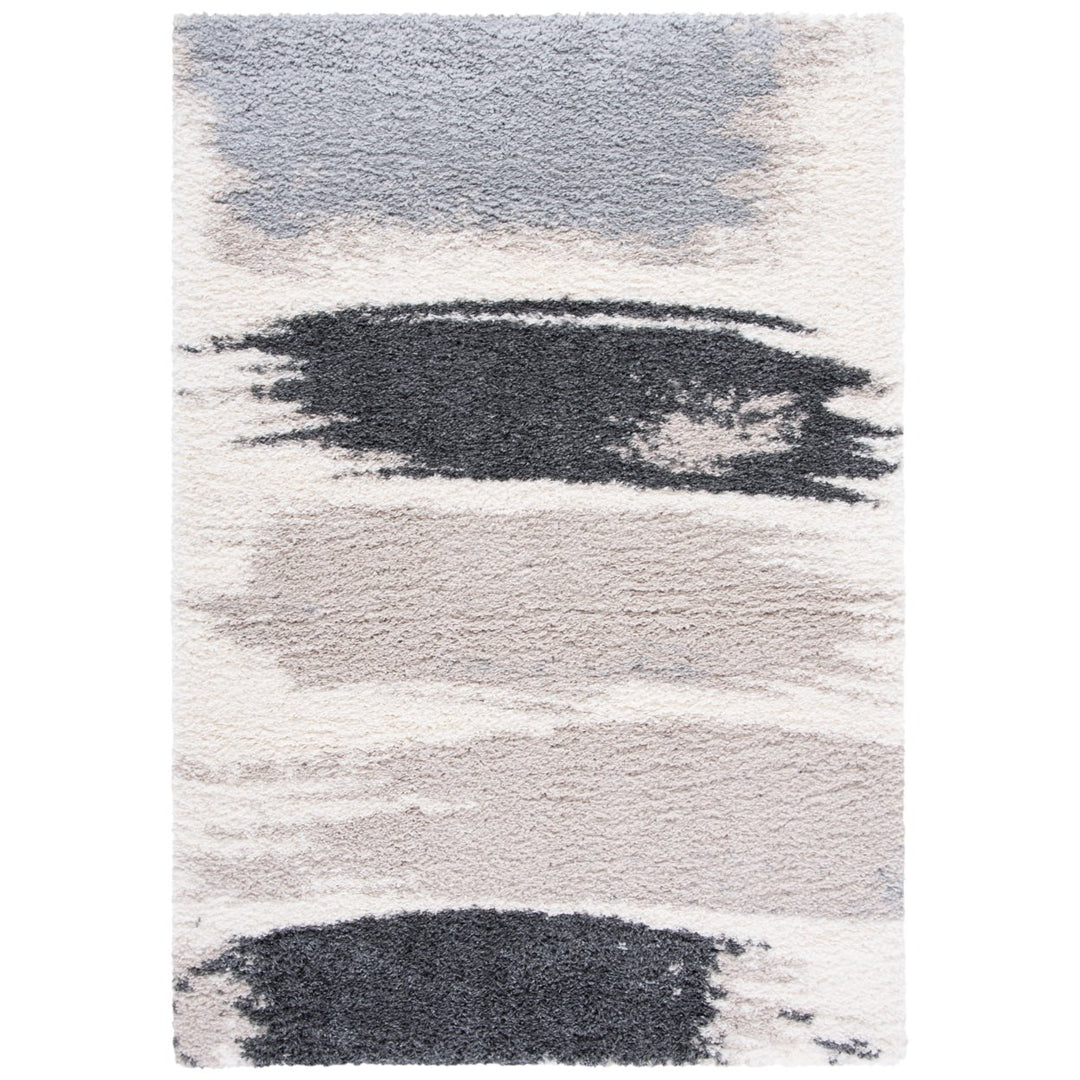 SAFAVIEH FNT898F Fontana Shag 800 Grey / Ivory Image 1