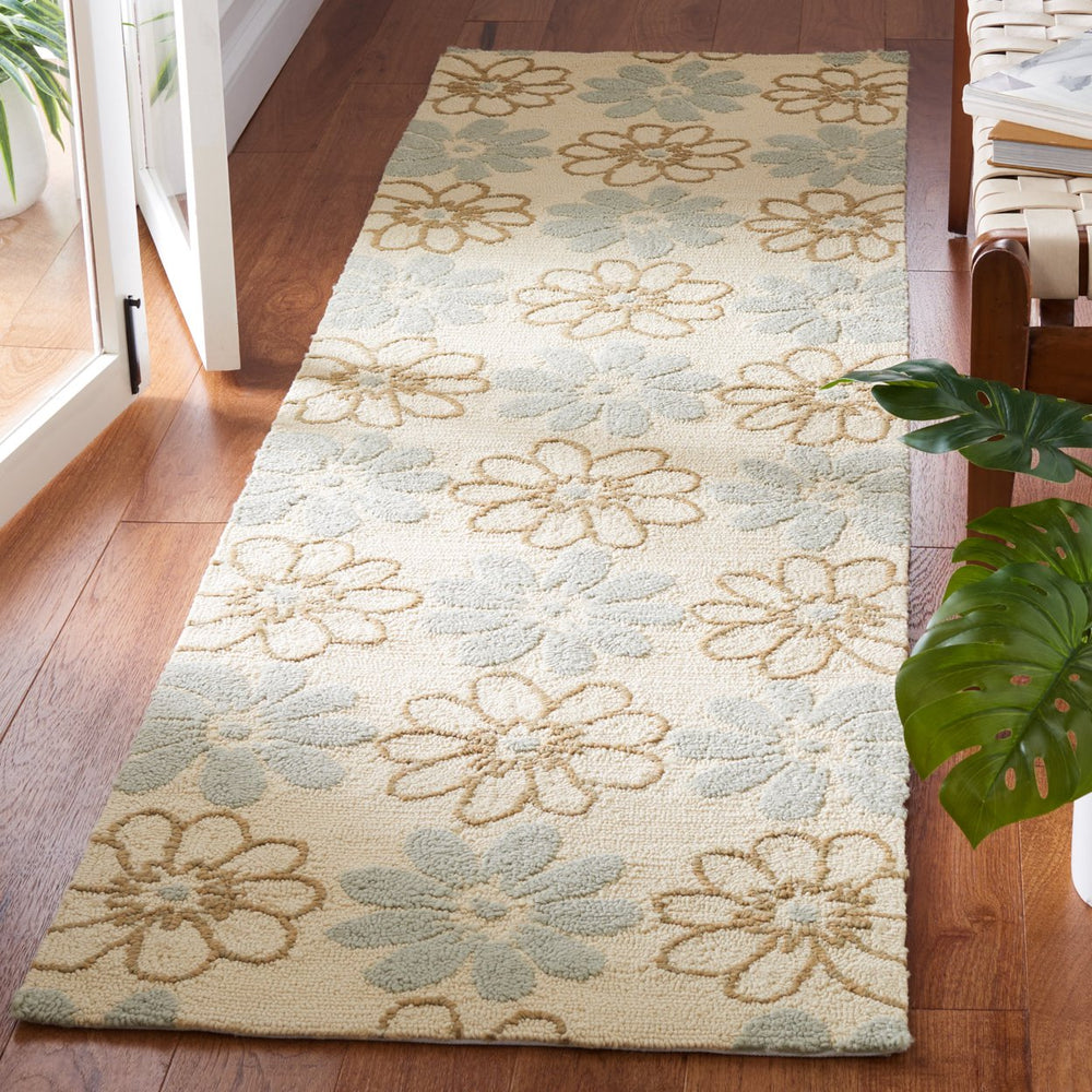 SAFAVIEH Four Seasons FRS220A Ivory / Light Blue Rug Image 2