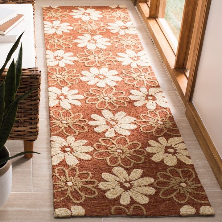 SAFAVIEH Four Seasons FRS220B Rust / Ivory Rug Image 2