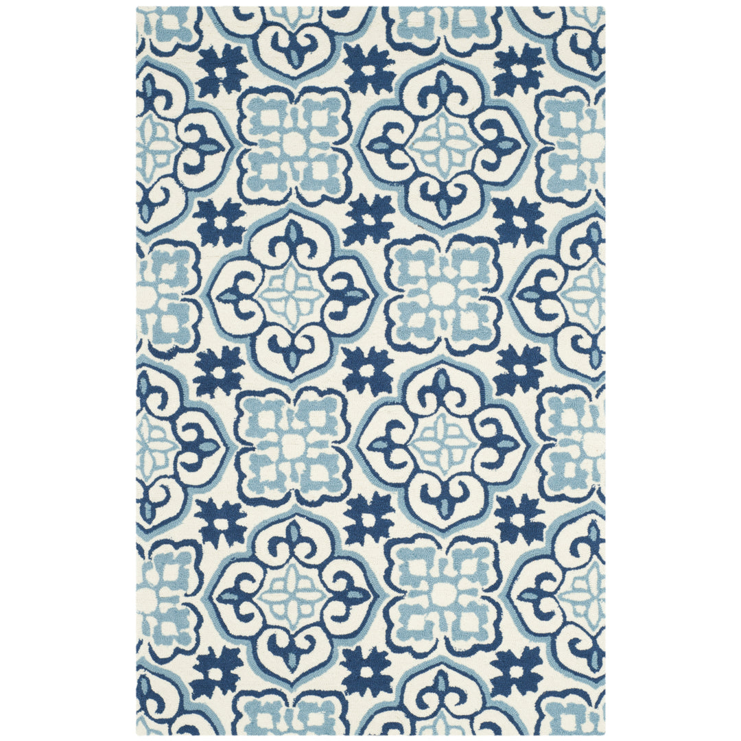 SAFAVIEH Four Seasons FRS230B Blue / Ivory Rug Image 5