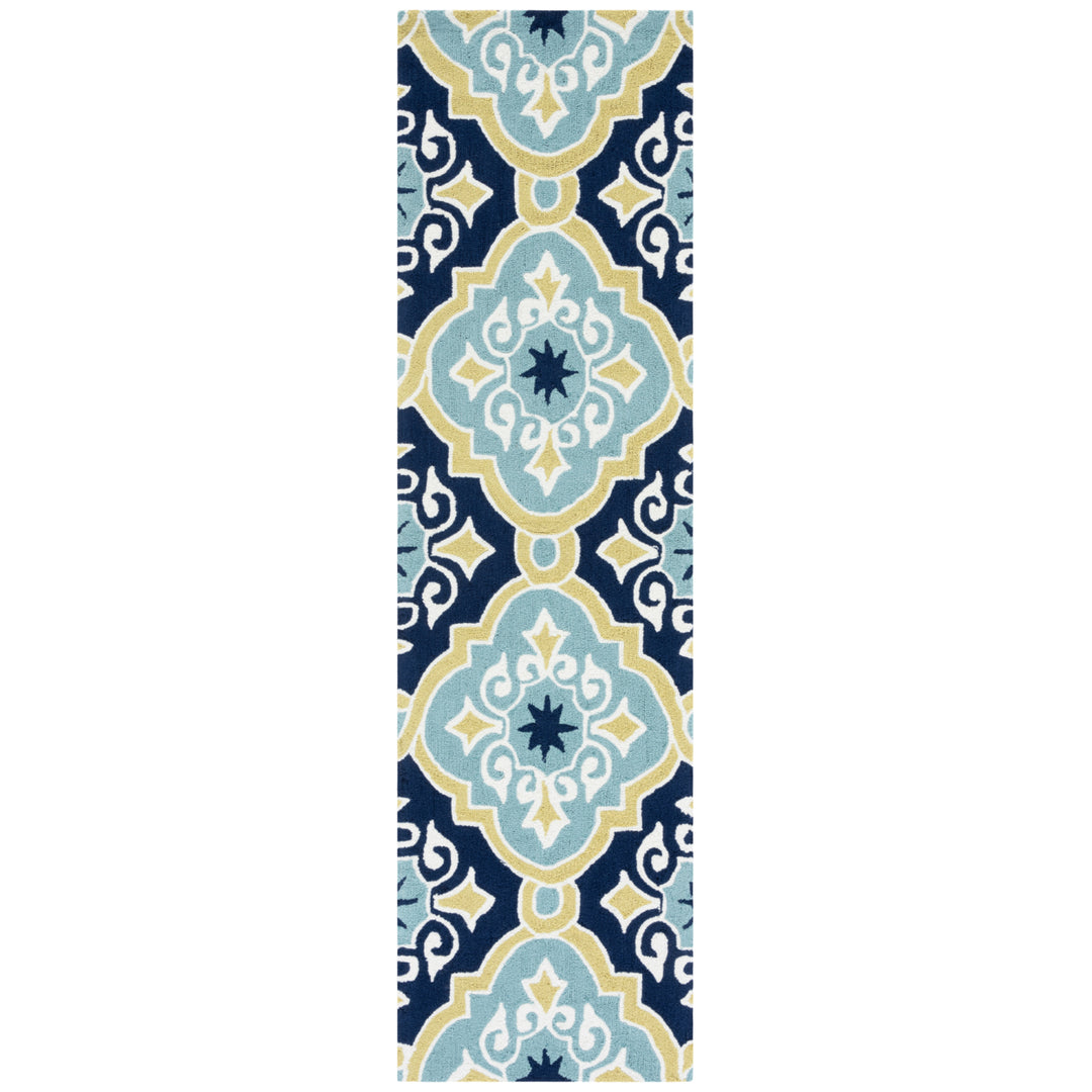 SAFAVIEH Four Seasons FRS231A Navy / Light Blue Rug Image 3