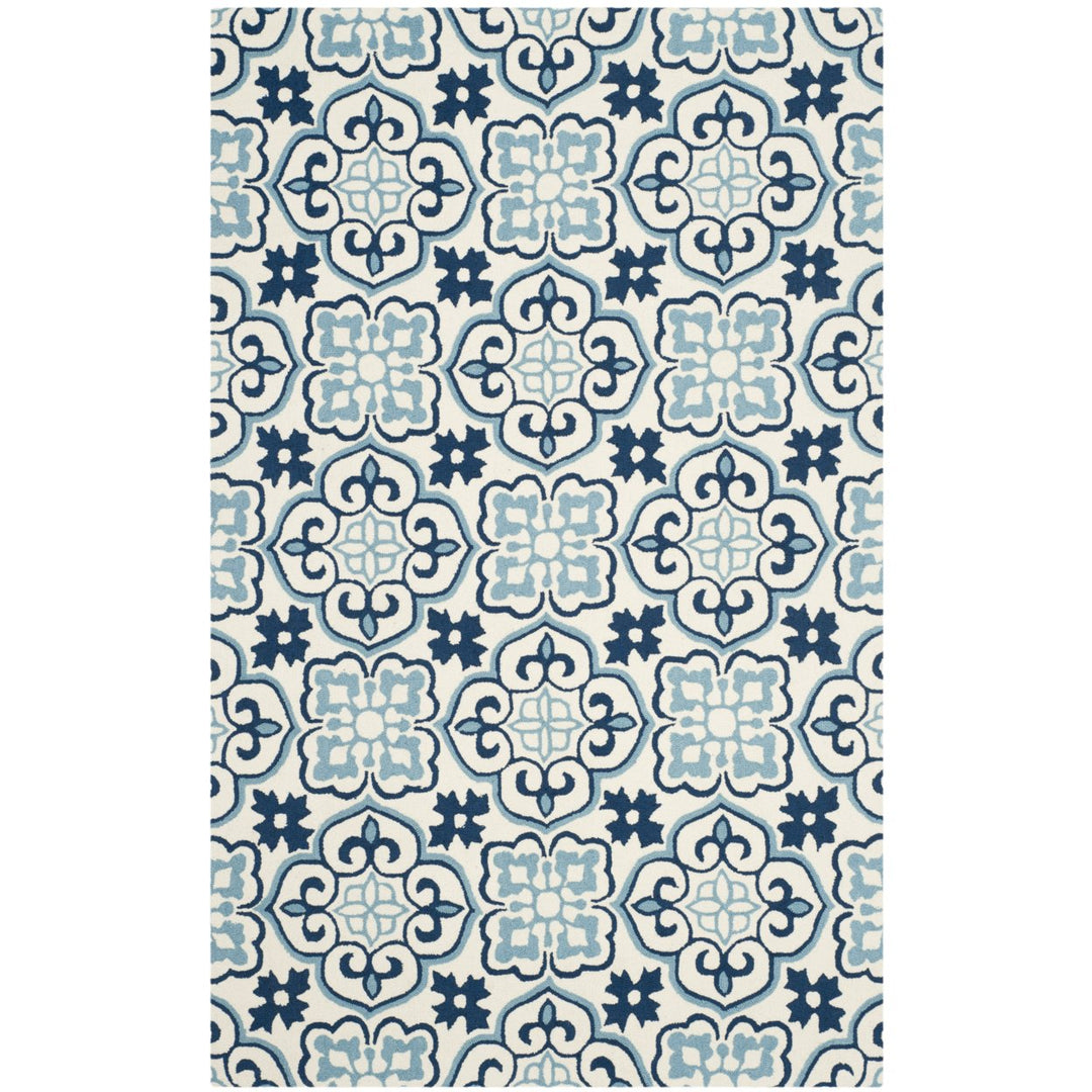 SAFAVIEH Four Seasons FRS230B Blue / Ivory Rug Image 6