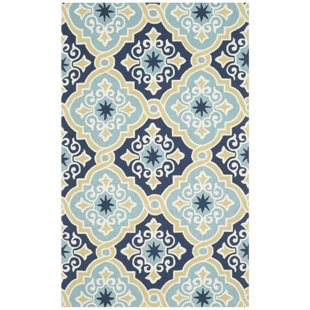 SAFAVIEH Four Seasons FRS231A Navy / Light Blue Rug Image 7