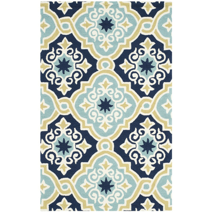 SAFAVIEH Four Seasons FRS231B Navy / Blue Rug Image 7