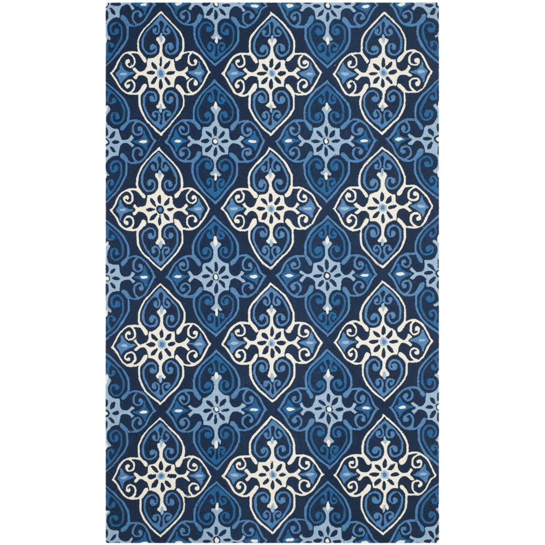 SAFAVIEH Four Seasons FRS232A Navy / Ivory Rug Image 7