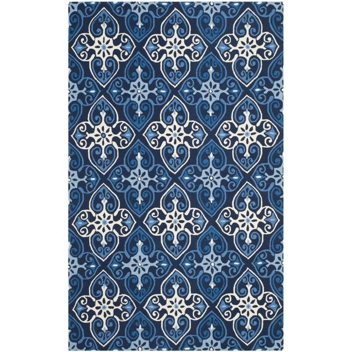 SAFAVIEH Four Seasons FRS232A Navy / Ivory Rug Image 7