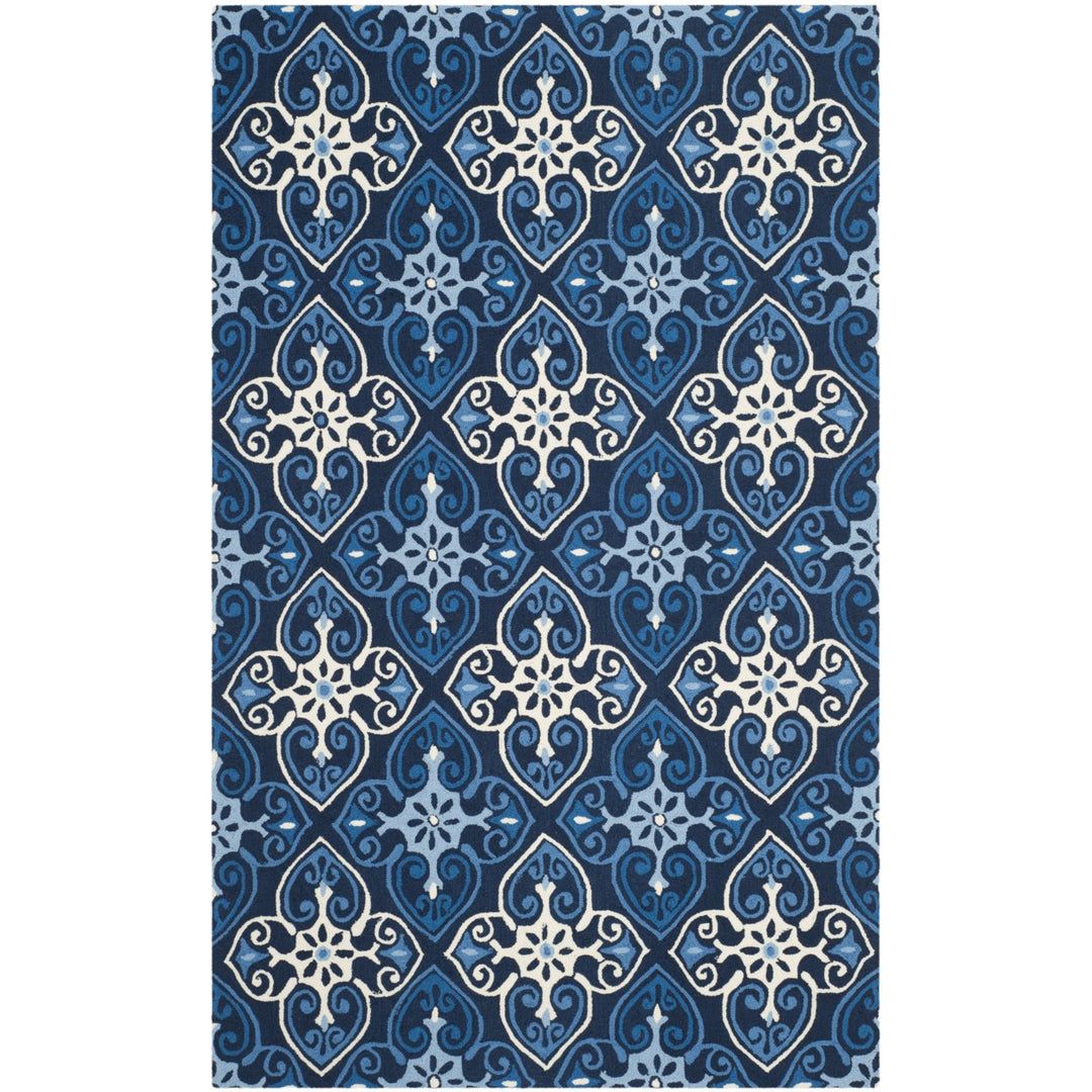 SAFAVIEH Four Seasons FRS232A Navy / Ivory Rug Image 1