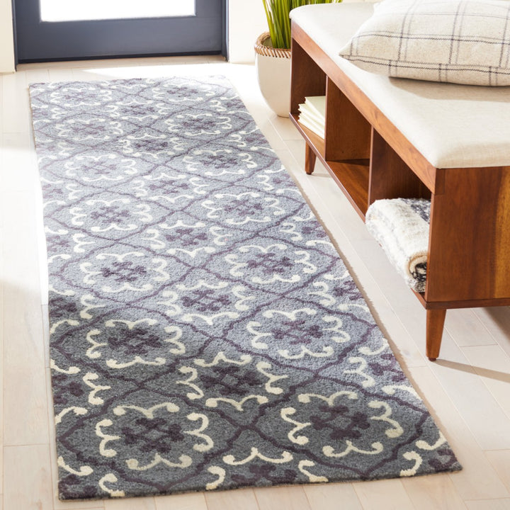 SAFAVIEH Four Seasons FRS234B Grey / Ivory Rug Image 2