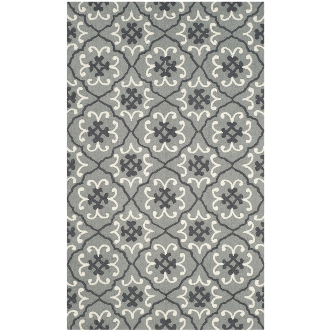 SAFAVIEH Four Seasons FRS234B Grey / Ivory Rug Image 7