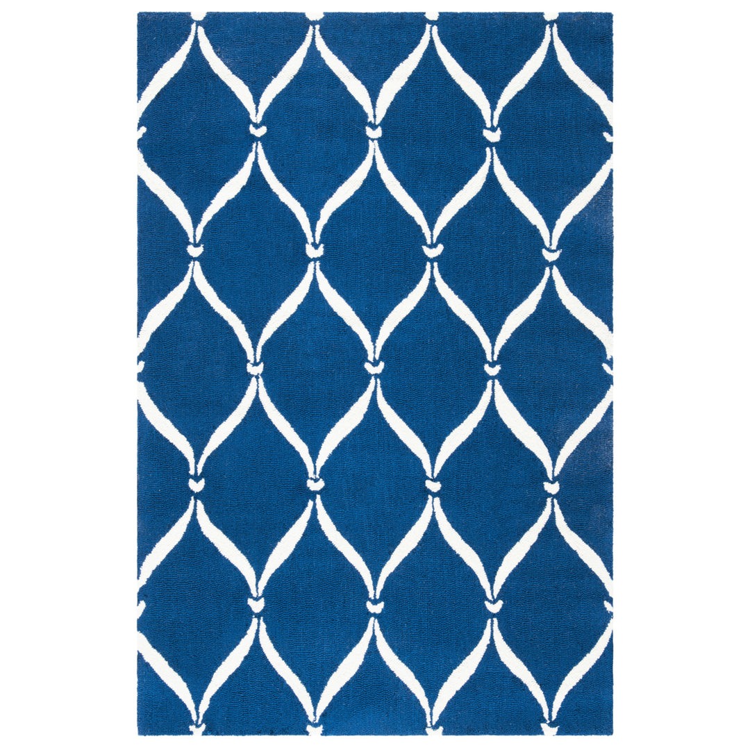 SAFAVIEH Four Seasons FRS242H Navy / Ivory Rug Image 6