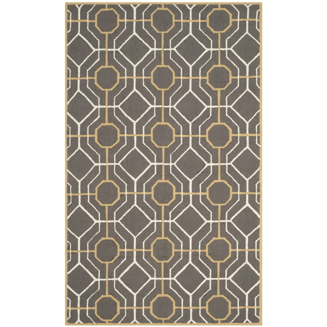 SAFAVIEH Four Seasons FRS244C Dark Grey / Ivory Rug Image 7