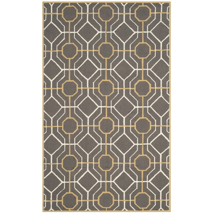 SAFAVIEH Four Seasons FRS244C Dark Grey / Ivory Rug Image 7