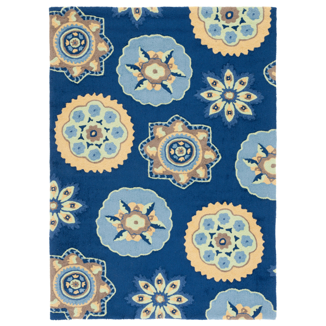 SAFAVIEH Four Seasons FRS390D Hand-hooked Navy Rug Image 2