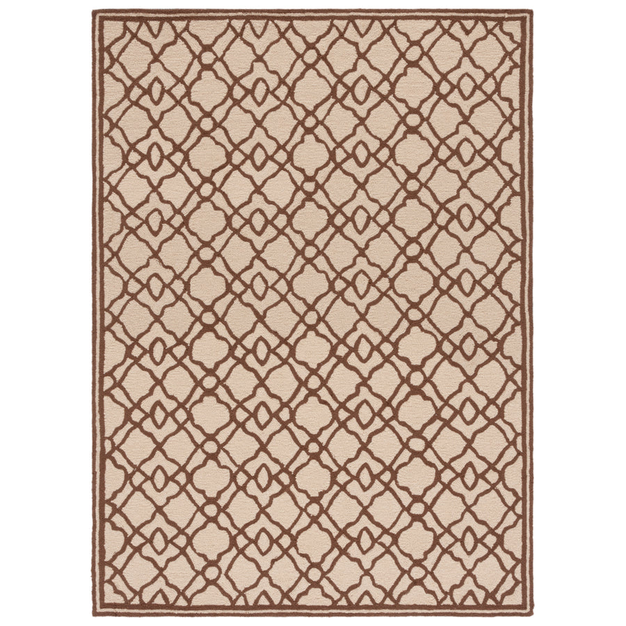 SAFAVIEH Four Seasons FRS396A Ivory / Dark Brown Rug Image 1