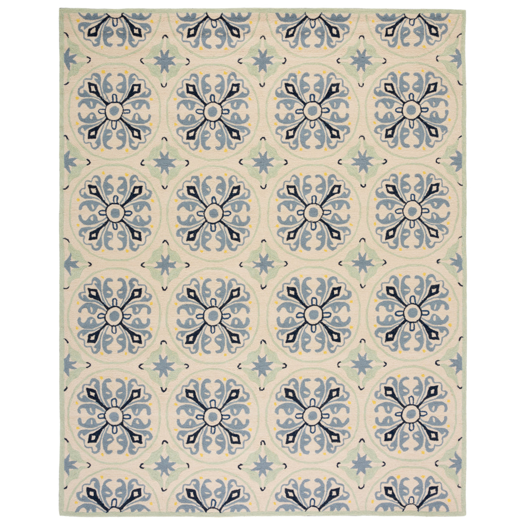 SAFAVIEH Four Seasons FRS392A Ivory / Blue Rug Image 5