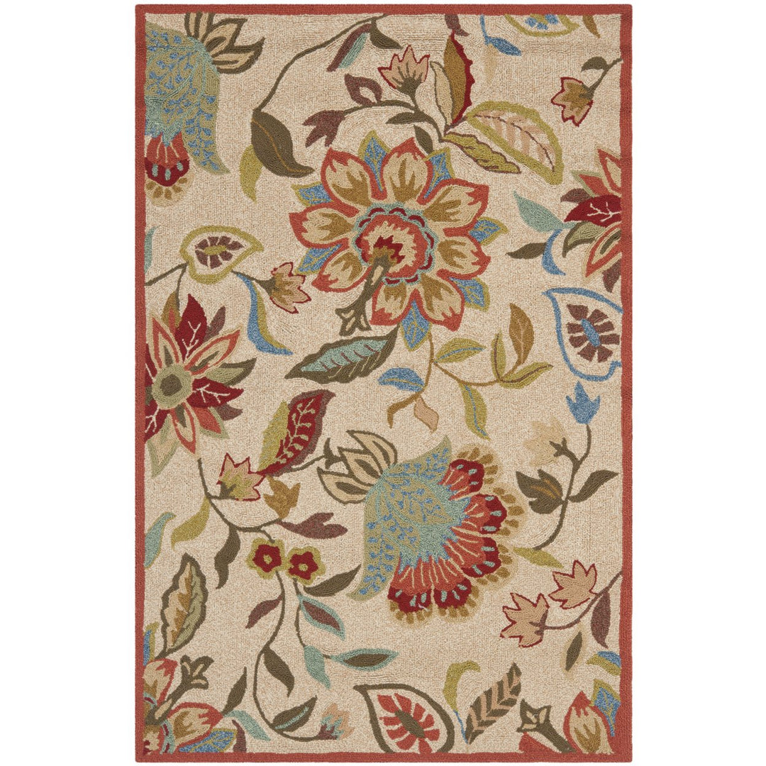 SAFAVIEH Four Seasons FRS435A Ivory / Rust Rug Image 1