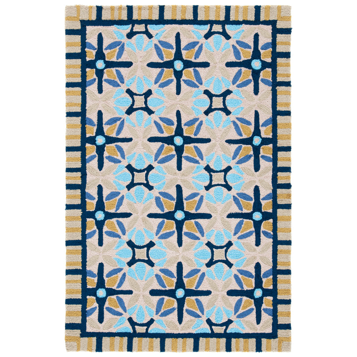 SAFAVIEH Four Seasons FRS449A Tan / Blue Rug Image 11