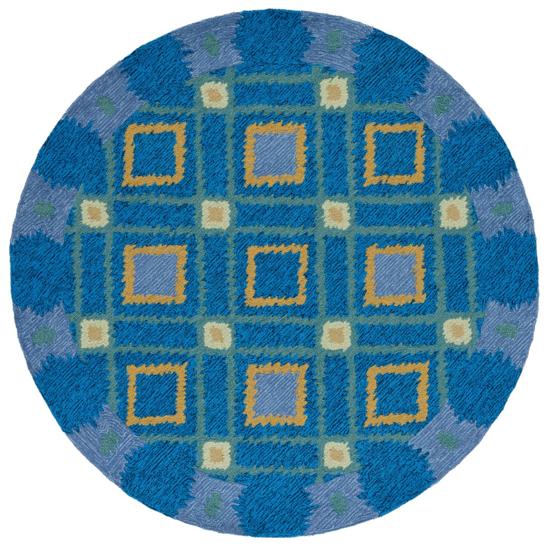 SAFAVIEH Four Seasons FRS455D Indigo / Yellow Rug Image 1