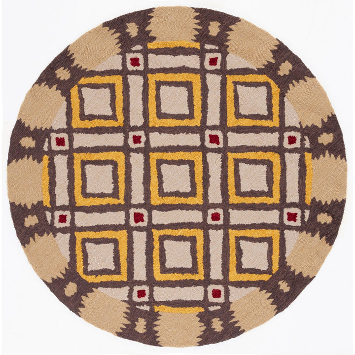 SAFAVIEH Four Seasons FRS455E Beige / Yellow Rug Image 1