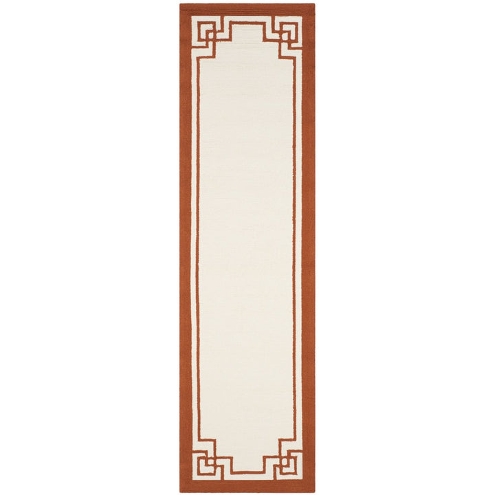 SAFAVIEH Four Seasons FRS461W Off White / Sangria Rug Image 3