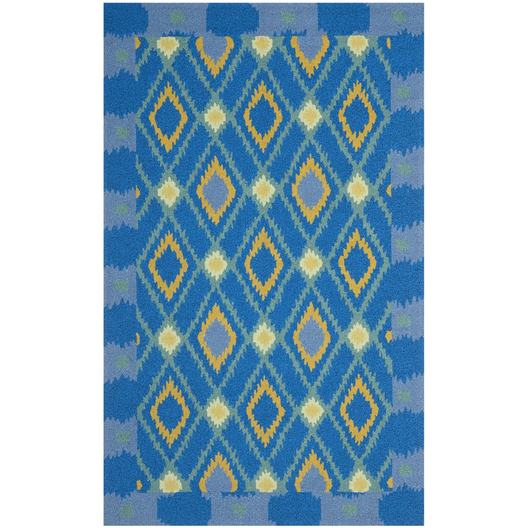 SAFAVIEH Four Seasons FRS455D Indigo / Yellow Rug Image 1