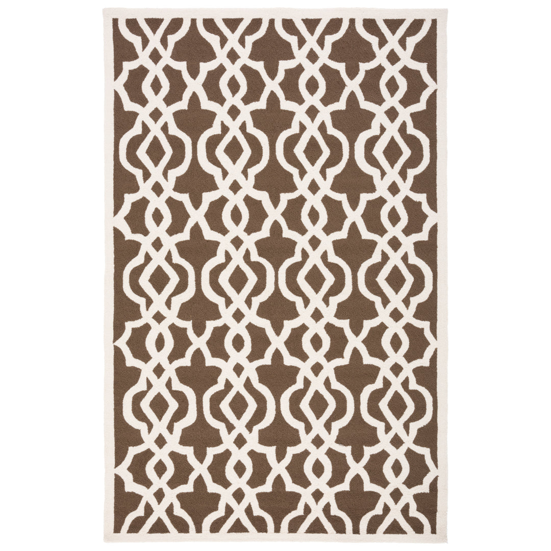 SAFAVIEH Four Seasons FRS466B Mocha / Ivory Rug Image 2