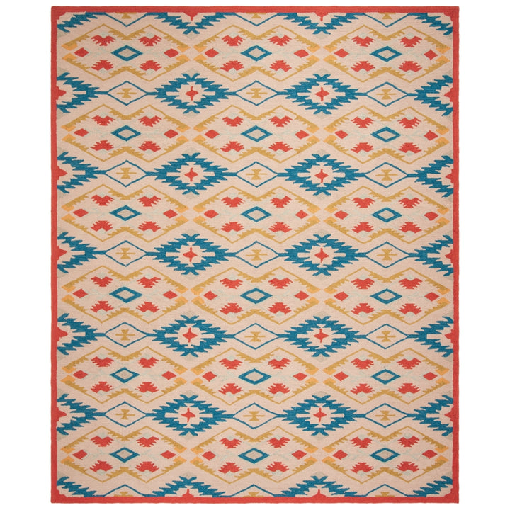 SAFAVIEH Four Seasons FRS479A Natural / Blue Rug Image 1