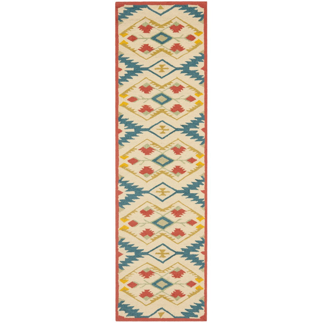 SAFAVIEH Four Seasons FRS479A Natural / Blue Rug Image 1