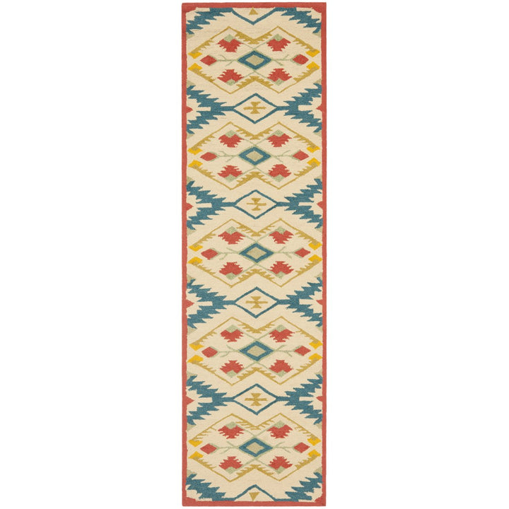 SAFAVIEH Four Seasons FRS479A Natural / Blue Rug Image 1