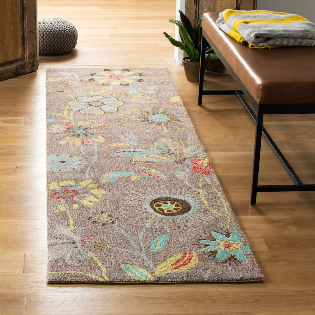 SAFAVIEH Four Seasons FRS482A Grey / Blue Rug Image 9