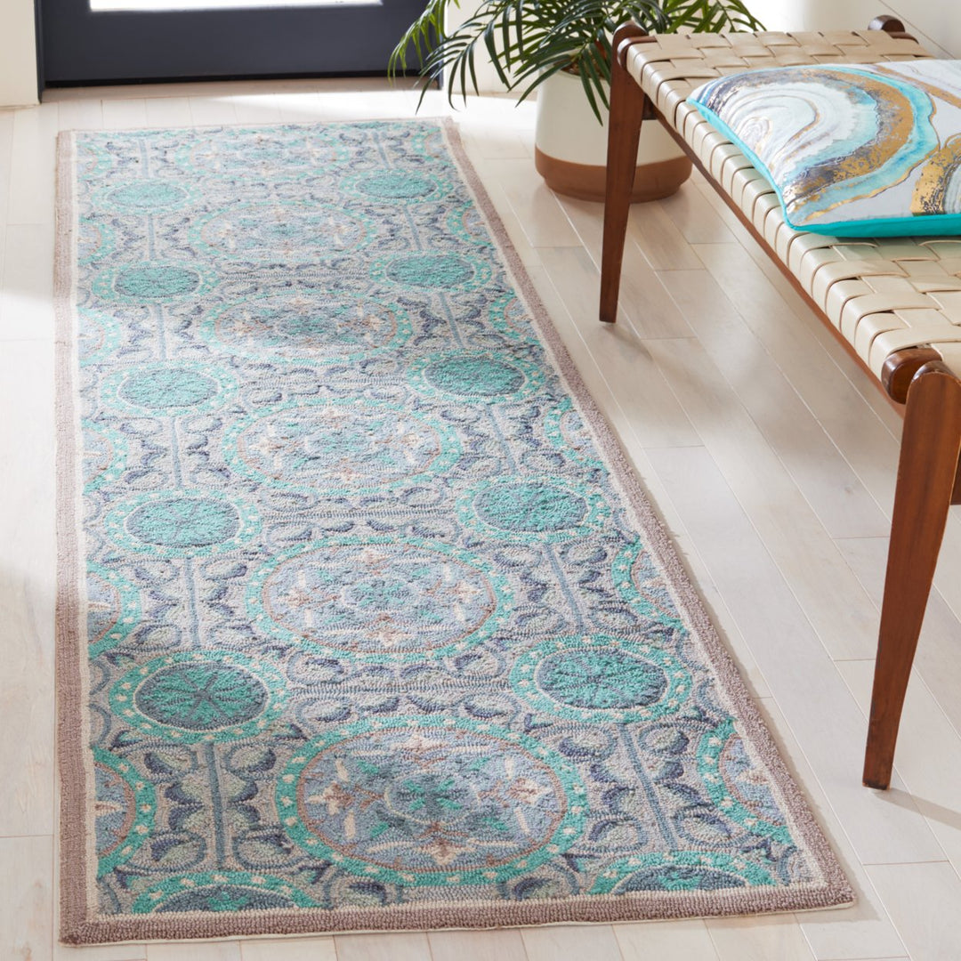 SAFAVIEH Four Seasons FRS485D Mint / Aqua Rug Image 9