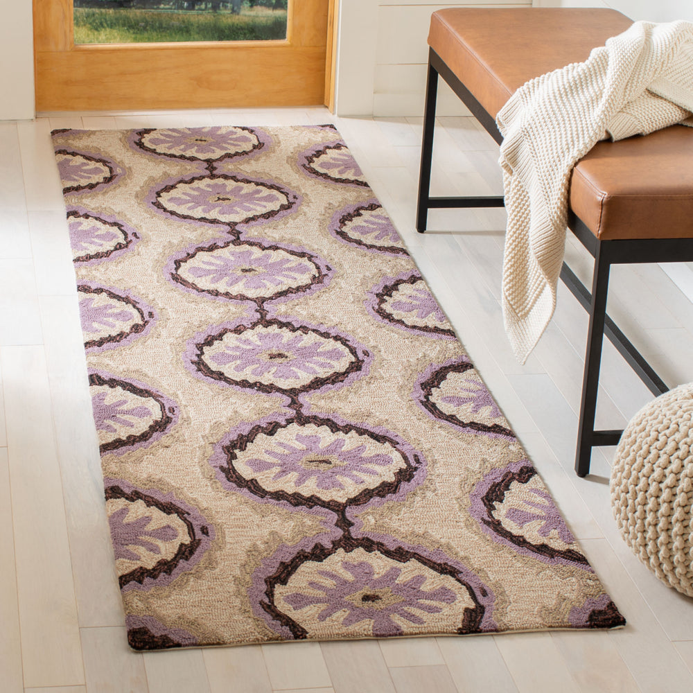 SAFAVIEH Four Seasons FRS486B Beige / Purple Rug Image 2