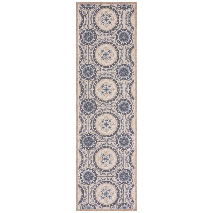 SAFAVIEH Four Seasons FRS485E Cement / Blue Rug Image 1