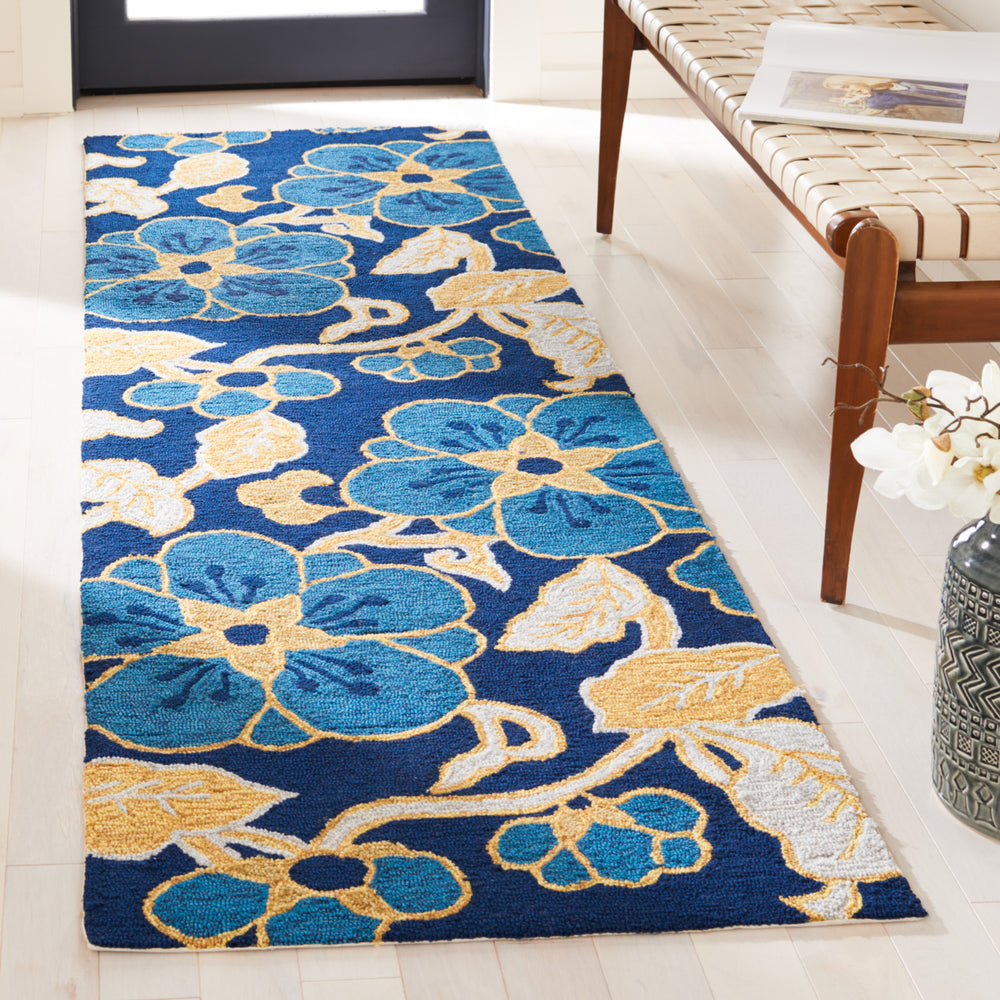 SAFAVIEH Four Seasons FRS492A Navy / Multi Rug Image 2