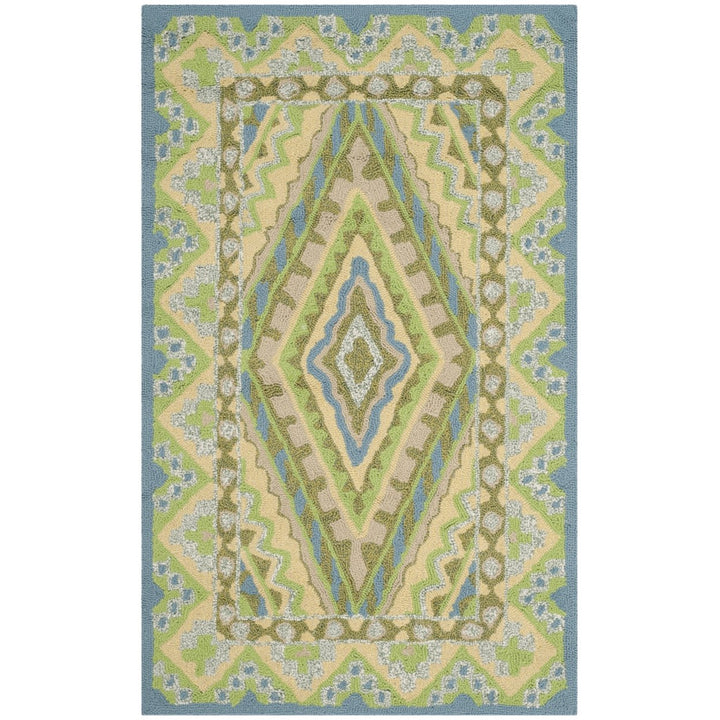 SAFAVIEH Four Seasons FRS490H Blue / Yellow Rug Image 7