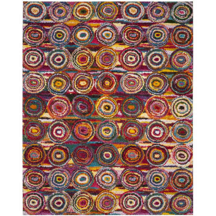 SAFAVIEH Fiesta Shag Collection FSG359M Multi Rug Image 1