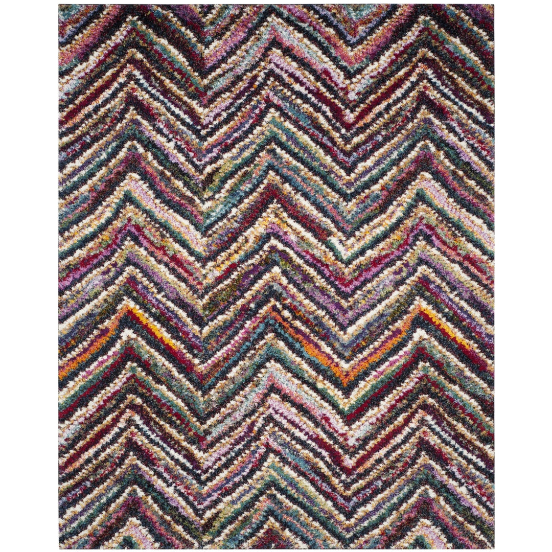 SAFAVIEH Fiesta Shag Collection FSG363M Multi Rug Image 1