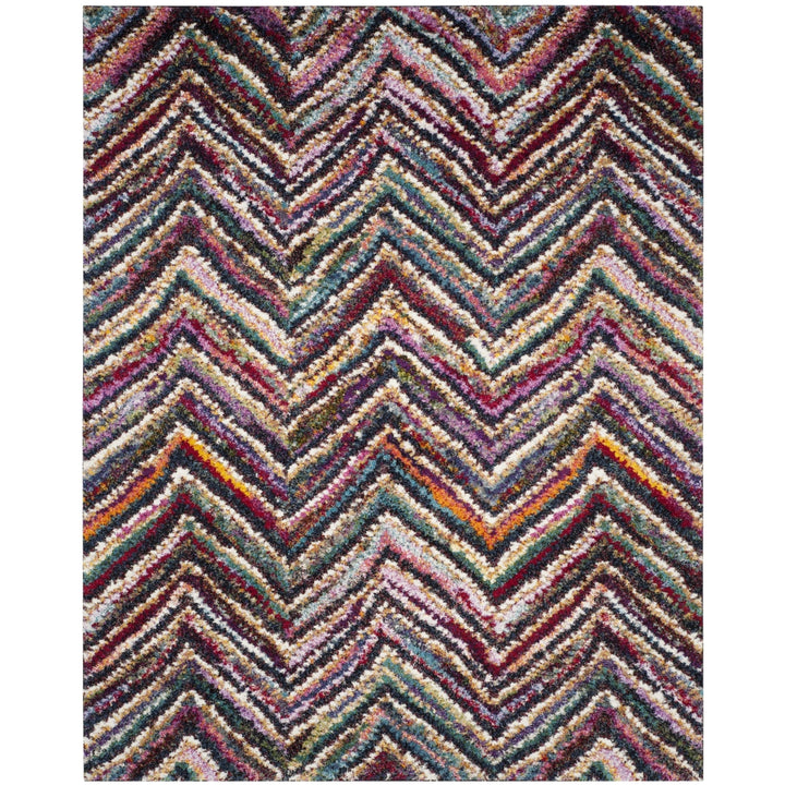 SAFAVIEH Fiesta Shag Collection FSG363M Multi Rug Image 1