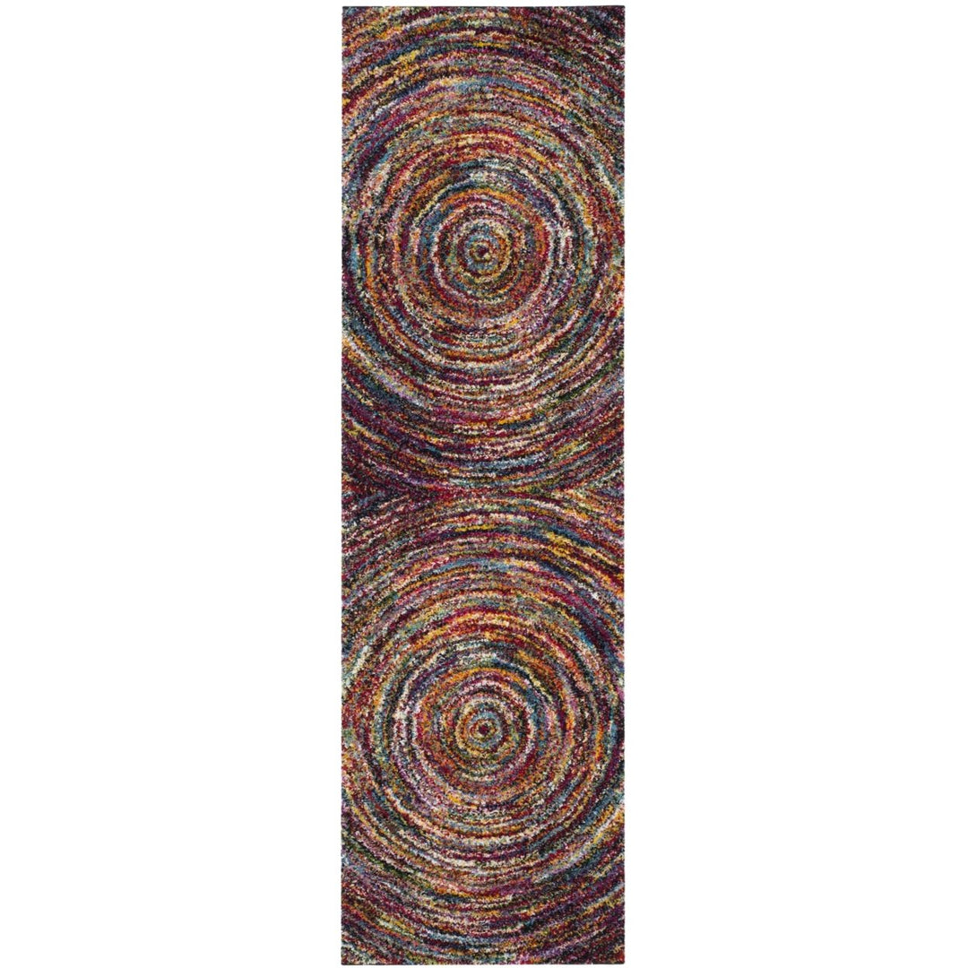 SAFAVIEH Fiesta Shag Collection FSG360M Multi Rug Image 1