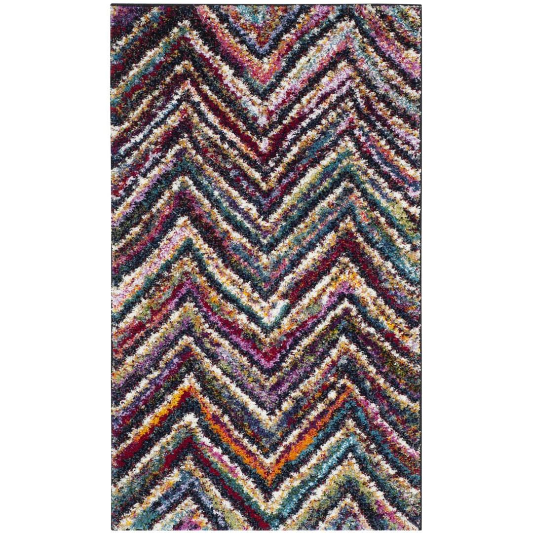 SAFAVIEH Fiesta Shag Collection FSG363M Multi Rug Image 5