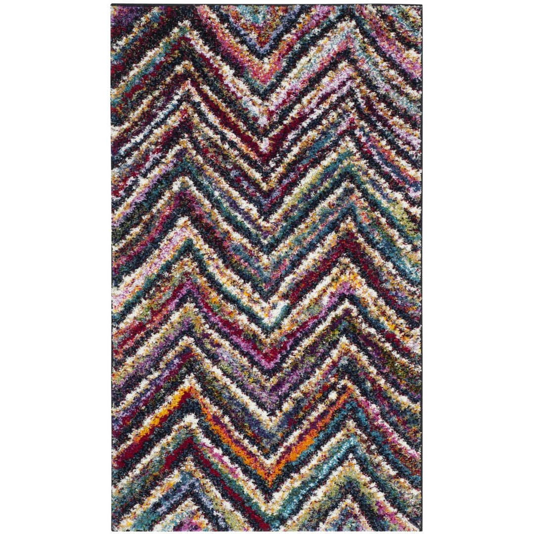 SAFAVIEH Fiesta Shag Collection FSG363M Multi Rug Image 1