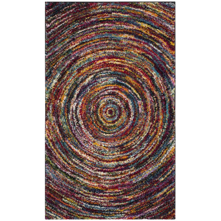 SAFAVIEH Fiesta Shag Collection FSG360M Multi Rug Image 1