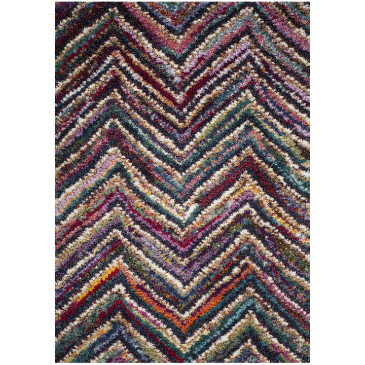 SAFAVIEH Fiesta Shag Collection FSG363M Multi Rug Image 6