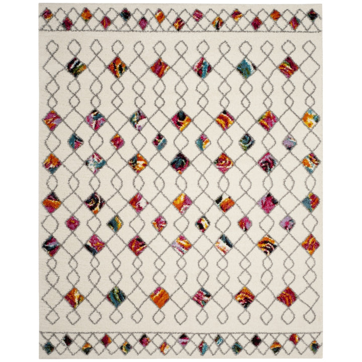 SAFAVIEH Fiesta Shag FSG361A Cream / Multi Rug Image 1