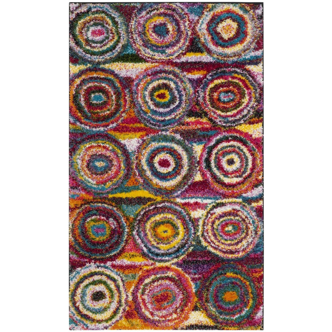 SAFAVIEH Fiesta Shag Collection FSG359M Multi Rug Image 1