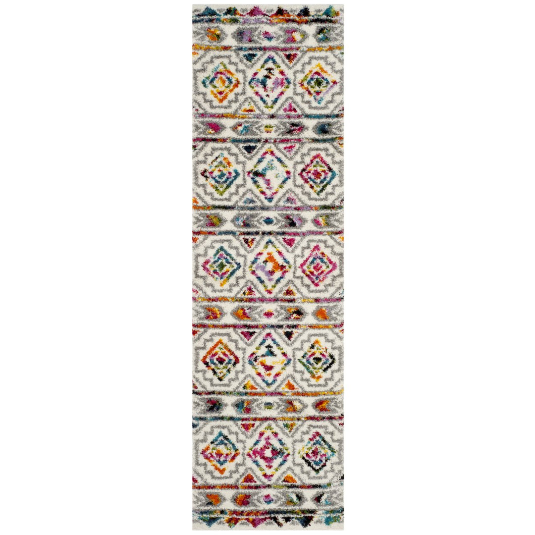 SAFAVIEH Fiesta Shag FSG365A Cream / Multi Rug Image 1