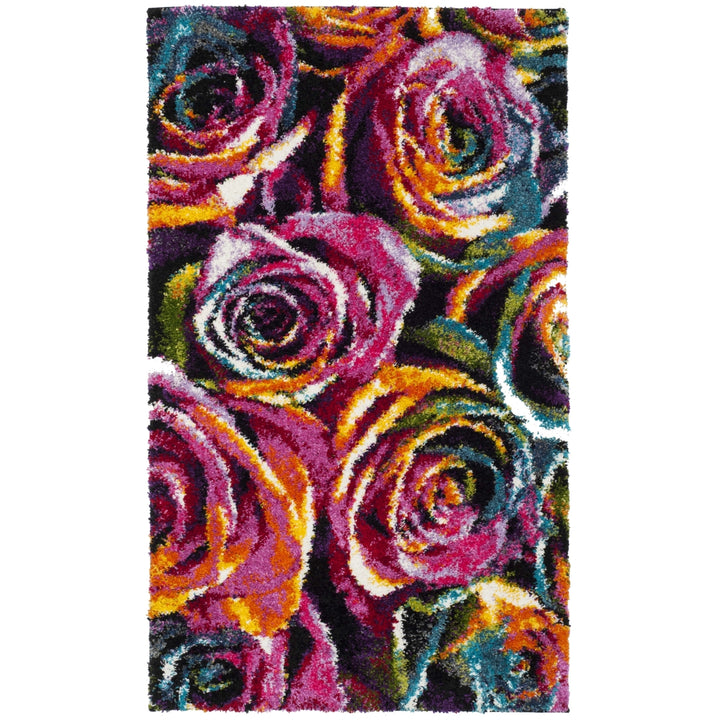 SAFAVIEH Fiesta Shag FSG366B Fuchsia / Multi Rug Image 7