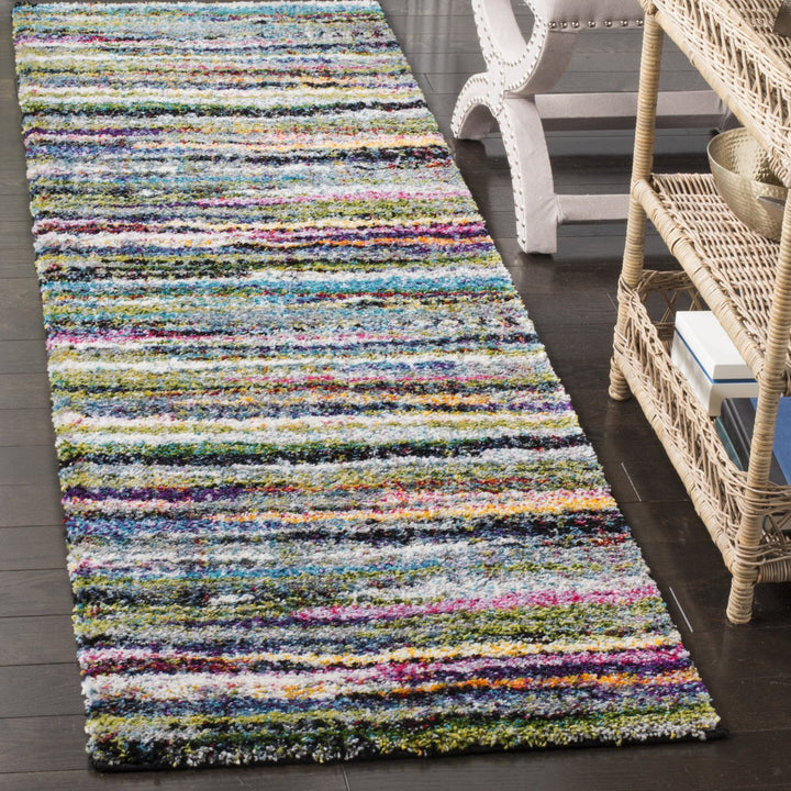 SAFAVIEH Fiesta Shag Collection FSG367M Multi Rug Image 3