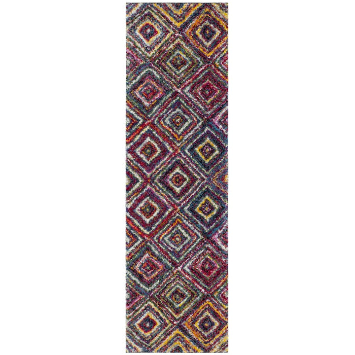 SAFAVIEH Fiesta Shag Collection FSG384M Multi Rug Image 1