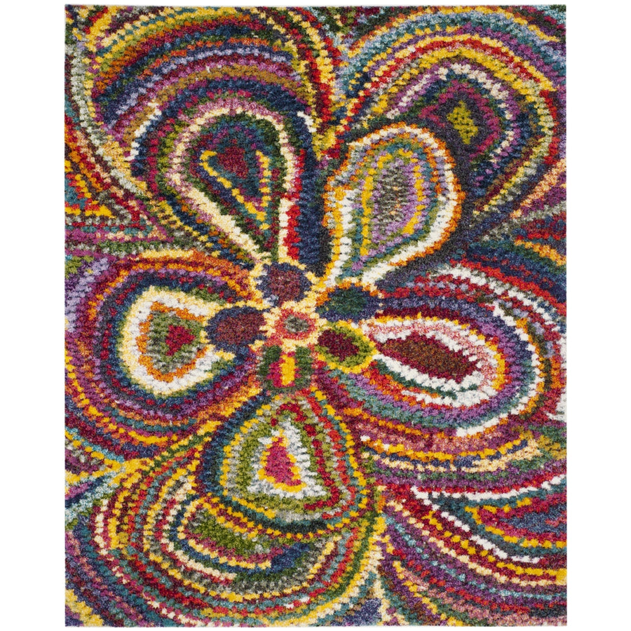 SAFAVIEH Fiesta Shag Collection FSG383M Multi Rug Image 1